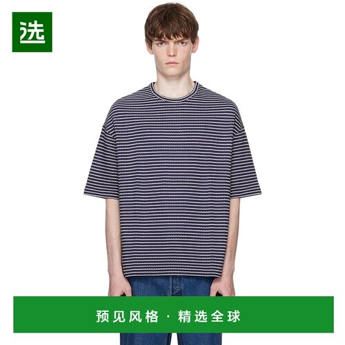 1h可退 香港直邮A.P.C. 男士 海军蓝 Bahia T 恤 COHJDH26231针织