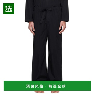 1h可退 香港直邮Tekla 男士 黑色睡裤 PPLPANTS129 black黑色 舒