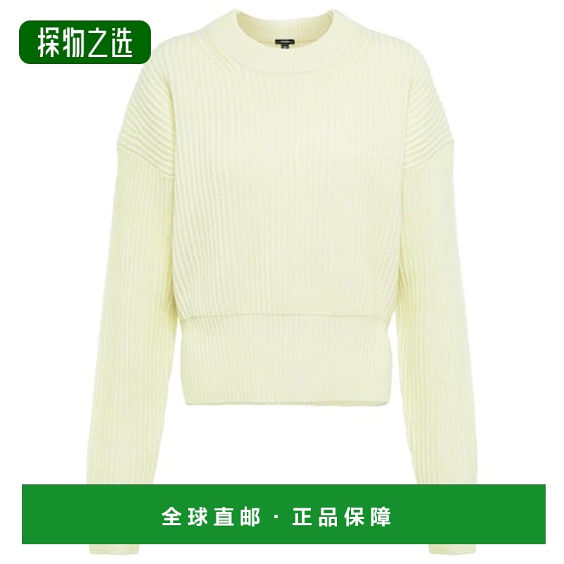 香港直邮JOSEPH 约瑟夫 女士 棉质羊毛羊绒毛衣 green绿色 舒适时