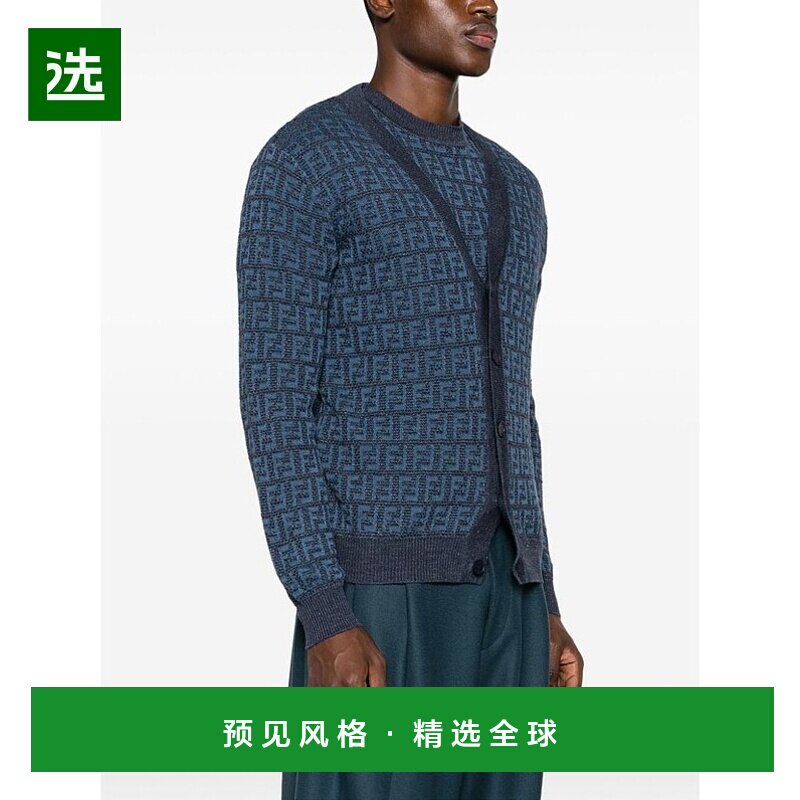 1h可退 欧洲直邮FENDI 男士针织毛衣FZC433AO5JF0GCT开衫