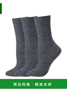 1h可退 【美国直邮】Smartwool|Everyday Cable 中筒袜 3 双装