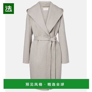 香港直邮The Row 女士 Cicero 羊绒裹式大衣 grey灰色 舒适时尚