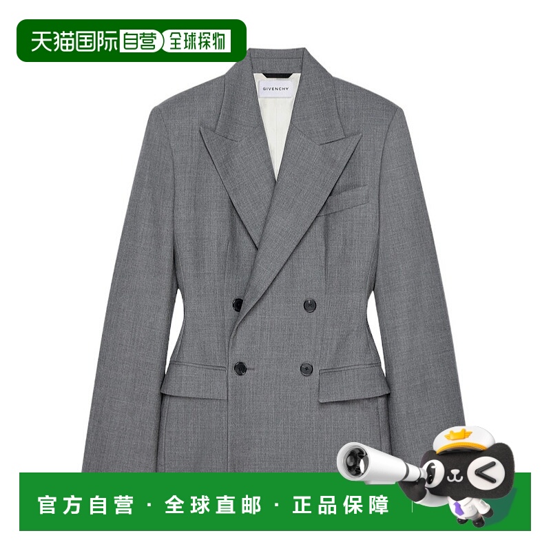 香港直邮Givenchy 羊毛双排扣西装外套 BW30KW14FU