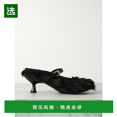 1h可退 香港直邮Simone Rocha 蒙娜·罗莎 女士 plush 皮革边浅口