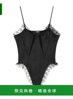 香港直邮Versace Allover真丝提花连身衣 10214191A16326套装吊带