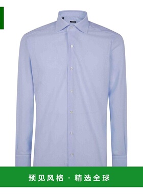 香港直邮BARBA 男士衬衫 I1U13P0147007U03 SS2025 蓝色