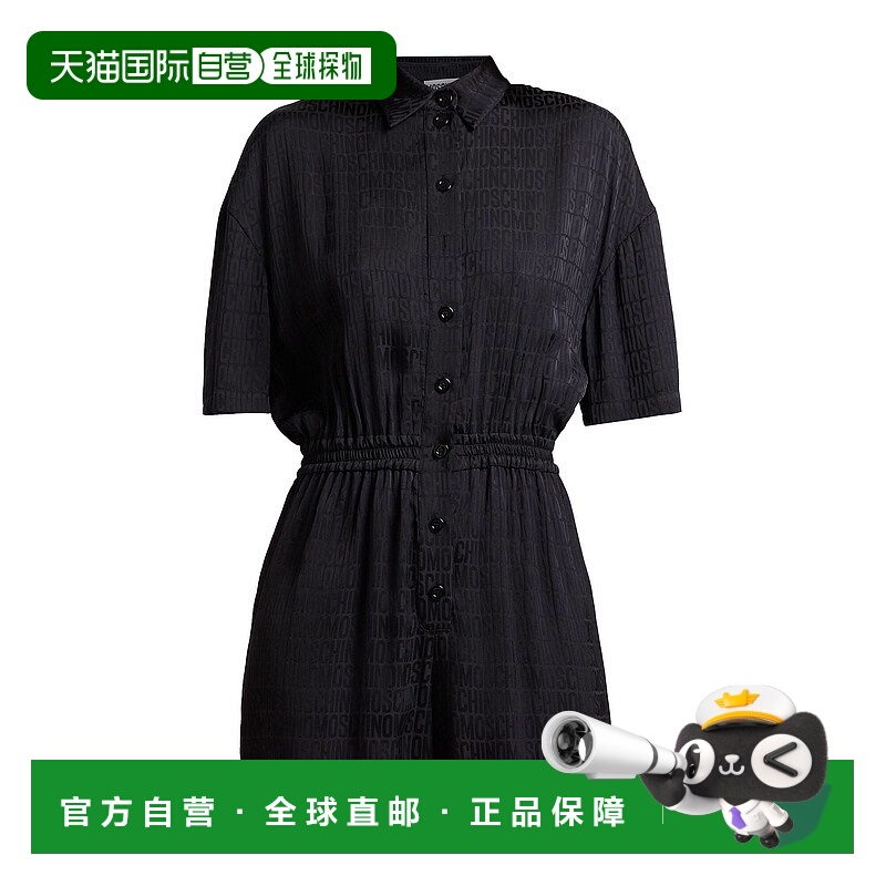 1h可退 香港直邮Moschino 莫斯奇诺 女士 连衣裤 black黑色 舒适