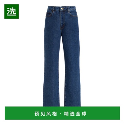 1h可退 香港直邮Frame Denim 女士 Ruler 高腰直筒牛仔裤