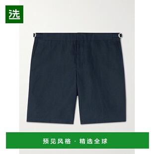 香港直邮Orlebar Brown 男士 Norwich 直筒亚麻短裤 280080NIGHTI