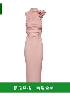 香港直邮Magda Butrym 褶饰立领连衣裙 237425