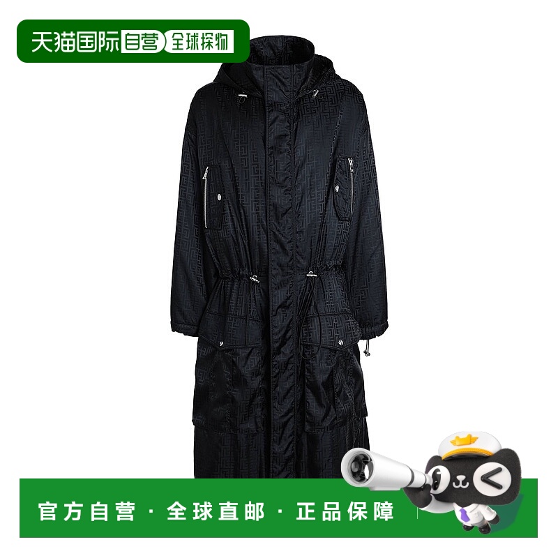1h可退 香港直邮Balmain 巴尔曼 男士 大衣 black黑色 舒适时尚