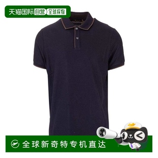 黑色弹力珠地棉轻便 香港直邮Loro Piana诺悠翩雅男士 经典 Polo衫