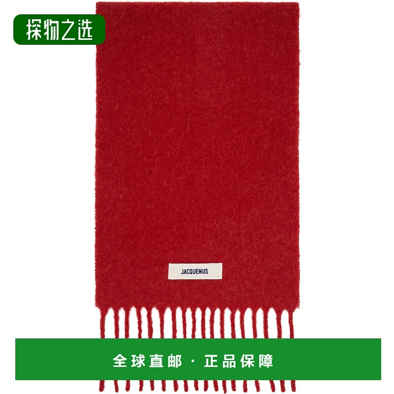 香港直邮Jacquemus 男士 红色 The Carro 围巾 24HACU00572BOT403