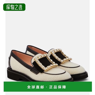 香港直邮ROGER VIVIER 罗杰·维维亚 女士 Viv' Rangers 羊毛珠皮