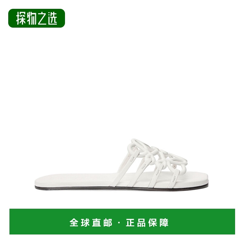 香港直邮Loewe Petal Anagram 柔软小牛皮拖鞋 LPEA465X06