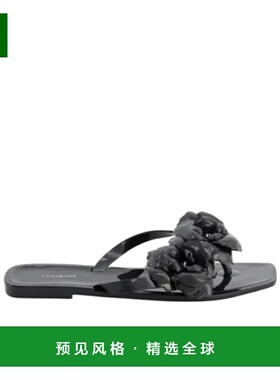 香港直邮COPERNI 女士拖鞋 COPSH84F9013BLK SS2025 黑色 花朵平