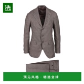 套装 1h可退 意大利制造 男士 高腰单排扣西装 美国直邮 CARUSO