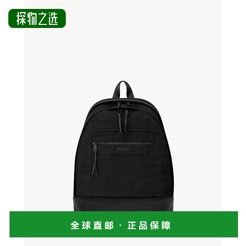 欧洲直邮YSL（2025）CITY皮革尼龙背包双肩包旅行包