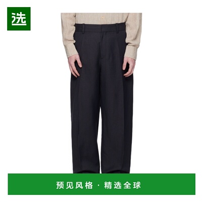 香港直邮STUDIO NICHOLSON 男士休闲裤 FUMESNM1377DARKESTNAVY