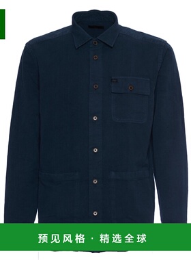 香港直邮FAY 男士衬衫 NCMA150261TXBRU806 SS2025 蓝色 Jacket