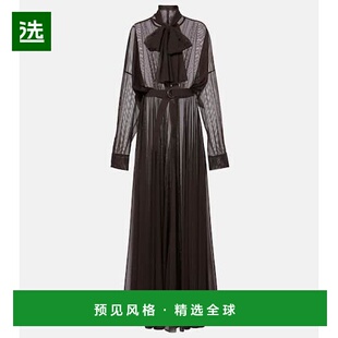 香港直邮NORMA KAMALI 诺玛·卡玛丽 女士 灯笼袖网纱衬衫式连衣