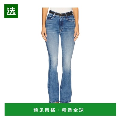 1h可退 香港直邮mother 女士 Weekend Skimp 高腰牛仔裤 19051726