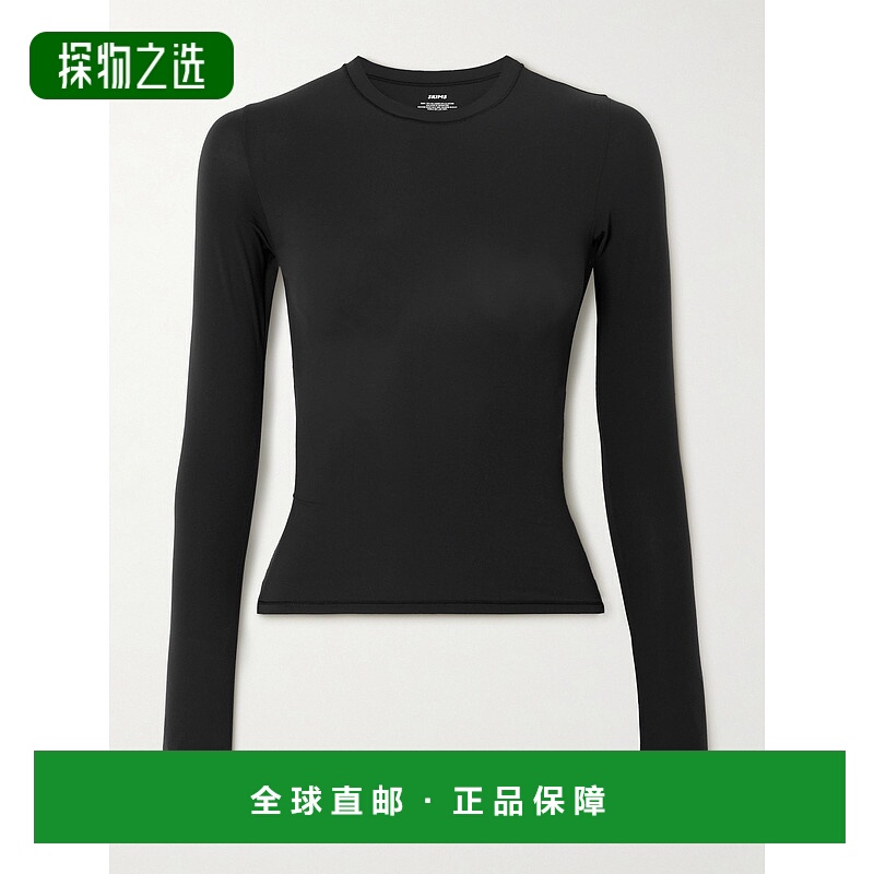1h可退 香港直邮SKIMS 女士 Fits Everybody - Onyx 长袖T恤 APTS