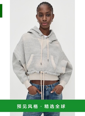 1h可退 香港直邮R13 女士 紧身下摆泡泡连帽衫  舒适时尚