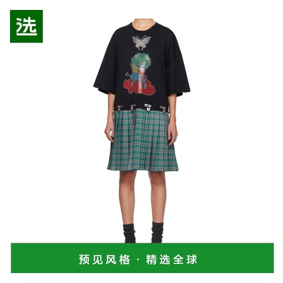 香港直邮CHOPOVA LOWENA 女士半身裙 1355BLACKANDGREENTART