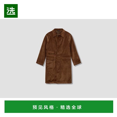 1h可退 香港直邮Drake's 女士 DR2A1Q 25505-01 灯芯绒插肩棕色大