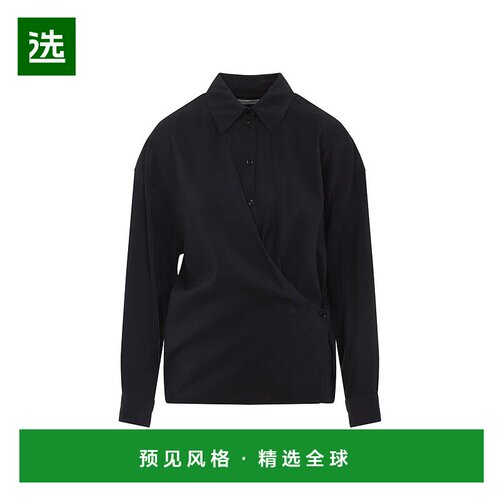 1h可退 香港直邮Lemaire 女士 長袖垂褶襯衫 SH1141LF1308