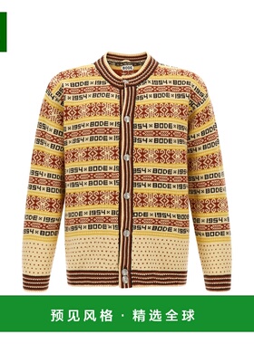 1h可退 香港直邮Bode 男士 'Marzipan' 针织开衫 MRF25KT006MULTI