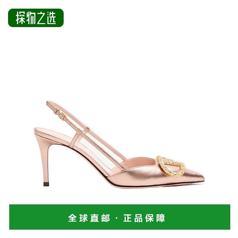 香港直邮Valentino Vlogo Signature Slingback Pump In Laminate