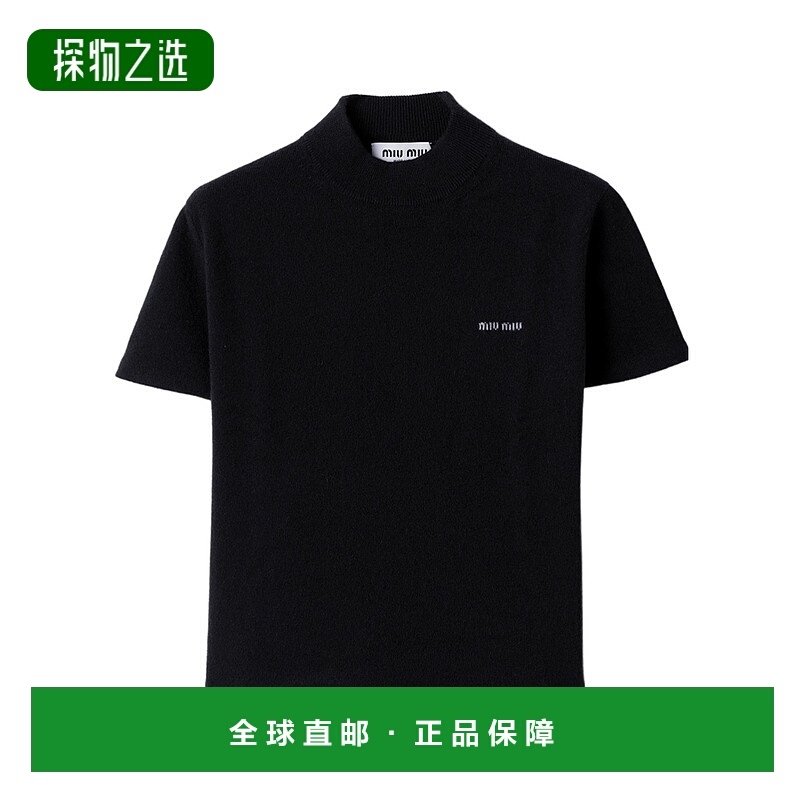 香港直邮Miu Miu 短袖羊绒衫 MMR45118A9SOOO
