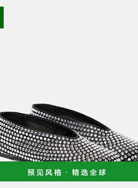 香港直邮KHAITE 女士 Marcy 精饰芭蕾舞鞋 black黑色 舒适时尚