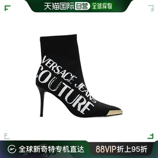 Jeans 香港直邮Versace 74VA3S51ZS600 徽标短筒靴