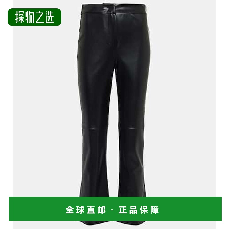 1h可退 香港直邮'S Max Mara 女士 Sublime 仿皮喇叭长裤 001380