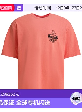 1h可退 香港直邮Stussy 斯图西 男士 SHERBERT 橙色棉质T恤 19051