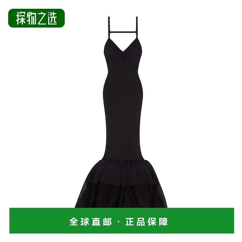 香港直邮Givenchy 露背荷叶边细罗纹连衣裙 BW22L44ZSK纪梵希