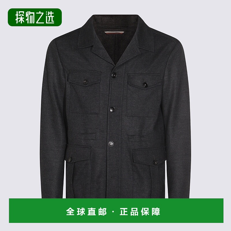 1h可退 欧洲直邮canali 男士 夹克衫羊毛长袖