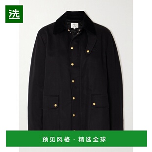 1h可退 香港直邮Frame Denim 女士 + Ritz 巴黎灯芯绒饰边刺绣棉