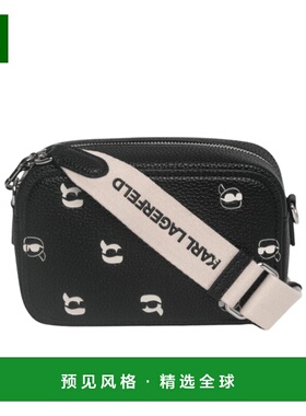 香港直邮KARL LAGERFELD 女士斜挎包 A2W302091UB SS2025 黑色