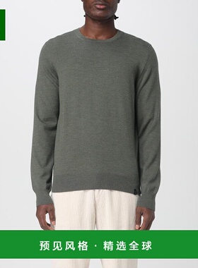 香港直邮FAY 男士针织衫 NMMC1512420CQTV613 AW2025 绿色 圆领毛