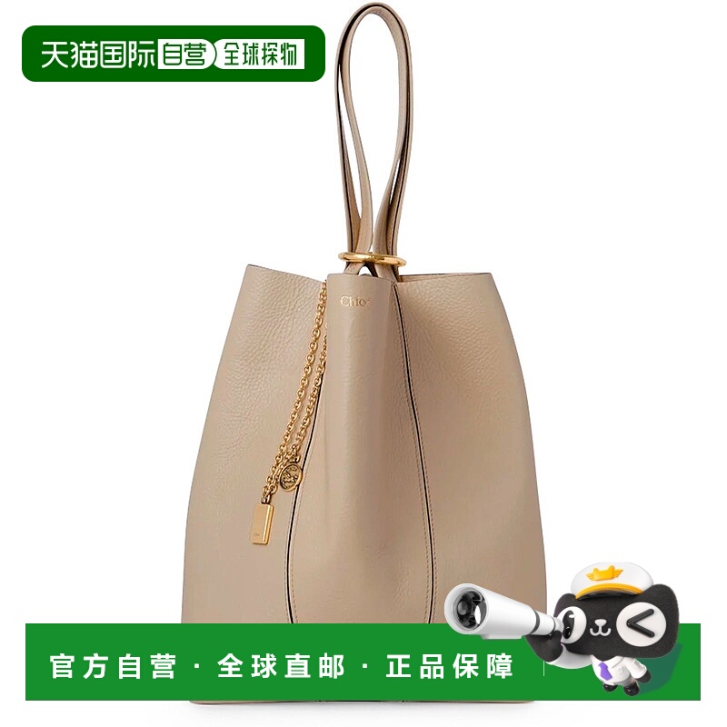 香港直邮Chloe 蔻依 女士 Spin 粒面皮革手提袋  舒适时尚手提包