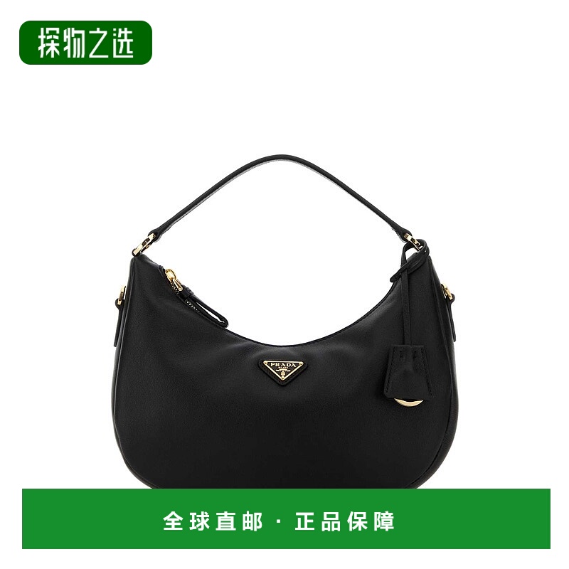香港直邮Prada普拉达女士三角形標誌拉鍊單肩包 1BC2722CYS