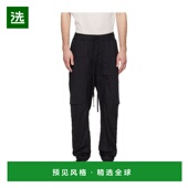 Krom SS2026 男士 香港直邮Thom 休闲裤 MP34BLACK 黑色 抽绳松紧