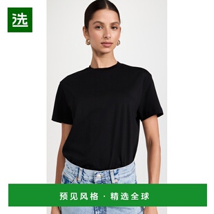 1h可退 香港直邮WARDROBE.NYC 女士 经典款T恤 black黑色 舒适时