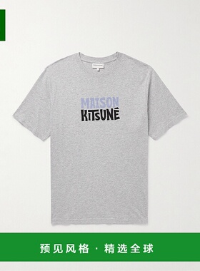 1h可退 香港直邮MAISON KITSUNE 男士 灰色 Surf Club T 恤 MM001