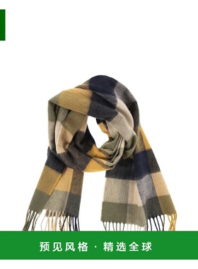 香港直邮Barbour 男士围巾 USC0005USC1TN16 AW2025 绿色 TATTERS