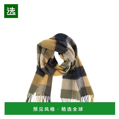 香港直邮Barbour 男士围巾 USC0005USC1TN16 AW2025 绿色 TATTERS